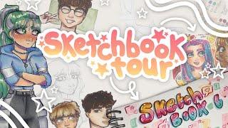 SKETCHBOOK TOUR #6 // 2022 // Marker Drawings, Sketches & Character Designs :)