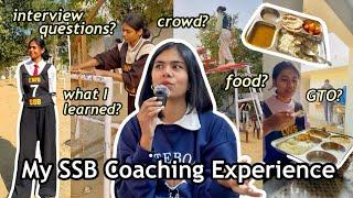 My Honest SSB Coaching Experience & Review!  Interview Questions? Fees? Food?  #upsc #cds #ssb