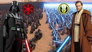 8,000,000 JEDI ARMY vs SITH ARMY! - UEBS 2: Star Wars Mod