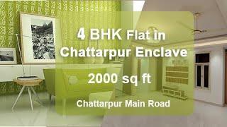 4 bhk Flats in Chattarpur/ Flats in South Delhi/ Luxury Builder Floor/ Builder Floors in South Delhi