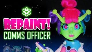 Repaint! Communications Officer BiBi "Bubbles" Alien Space Crew Collaboration Doll