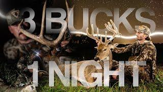 THREE BUCKS DOWN IN ONE NIGHT! NORTH DAKOTA DEER HUNTING