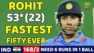 ROHIT SHARMA MASSIVE BATTING 53* RUNS | INDIA VS SOUTH AFRICA T20 MATCH 2011 | SHOCKING BATTING 