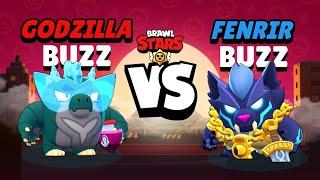 Godzilla Buzz Vs. Fenrir Buzz | Buzz New Skin Brawl Stars