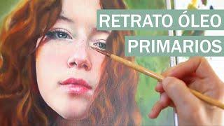 Pintar un retrato con colores primarios. Consejos óleo. Chica Pelirroja