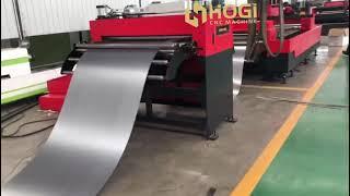 Uncoiling laser production line, Uncoiling +leveling +laser. Door industry!