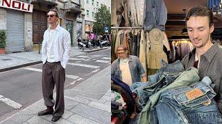 milan vlog (shopping, vintage, local spots & exploring the city)
