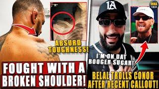 Renato Moicano FOUGHT w/ a BROKEN SHOULDER at UFC Paris! Belal TROLLS Conor! Perry STAYS in BKFC!