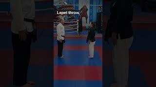 Lapel throw #jujitsu #martialarts #training #poolejujitsu #tutorials #womeninmartialarts #bushido