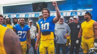 Jim Harbaugh Locker Room Victory Speech vs Titans | LA Chargers