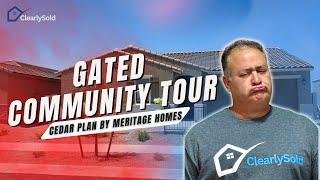 Gated Community Tour | Silva Farms Cedar Plan by Meritage Homes | Goodyear, AZ