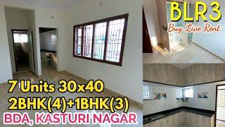 BLR3 KasturiNagar BDA 7 Units 30x40 Rental Income Building SOLD OUT