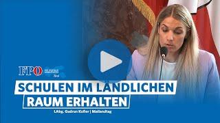 Das Polytechnikum in Elbigenalb muss erhalten bleiben | Gudrun Kofler | Mai-Landtag 24