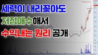세력이 내리꽂아도 저점 매수해서 수익내는 원리 공개