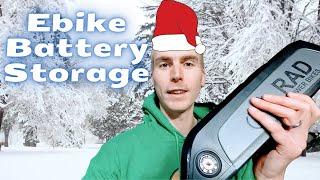 Electric Bike Battery Winter Storage