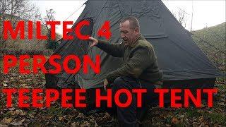 Birthday in the woods.Mil-Tec 3/4 Person Hot Tent Tipi in the making. bexbugoutsurvivor