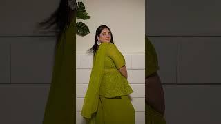 POV - found the perfect green outfit ️ #ashortaday #punjabisong #myntrakurtasethaul #desilook