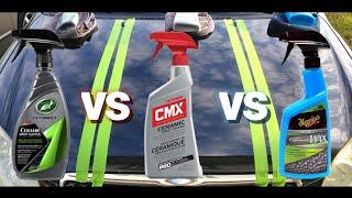 Turtle Wax Hybrid Solutions Ceramic Coating vs Mothers CMX Ceramic Coating vs Meguiars Ceramic Wax