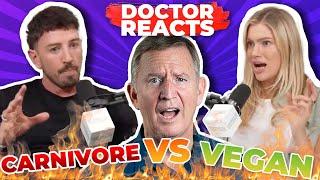 Carnivore VERSUS Vegan? Let's End The Debate! - Doctor Reacts