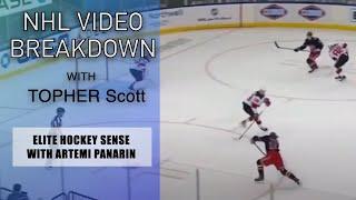 Teaching Hockey Sense With Artemi Panarin | NHL Video Breakdown by Topher Scott