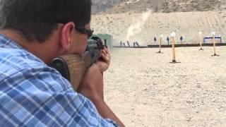 Paul Shooting select fire AK 74 5.45x39 at AK Operators Course