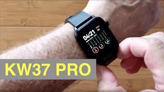 Kingwear KW37 PRO Temperature Apple Watch Shaped IP68 Waterproof Health Smartwatch: Unbox & 1st Look