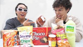 My White Friend Tries Asian Snacks!