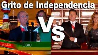 Comparación grito de independencia Peña Nieto vs Felipe Calderon│15 de septiembre