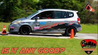 Honda Fit Autocross Its first time