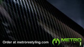 Black 3d Carbon Fiber Vinyl Film metrorestyling.com