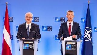 NATO Secretary General with the President of Latvia Egils Levits, 25 NOV 2019