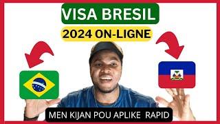 Men kijan Pou Mande Visa Bresil 2024 Rapid