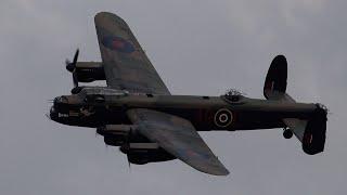 Lancaster bomber start up, take off & landing (incredible sound) 