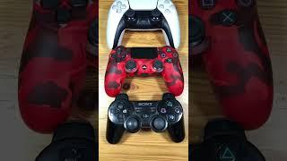 Which of these PlayStation Controllers has a Problem?! PS3 vs PS4 vs PS5! #PS5 #PS4 #PS3 #Shorts