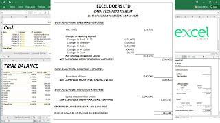 Part2: How to automate Accounting Ledger, Trial Balance, Income and Balance Sheet, Cash Flow | Excel