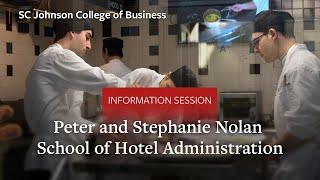 Cornell SC Johnson College of Business Info Session Part 2: The Nolan School