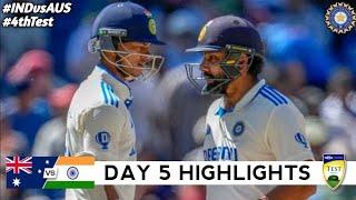 India vs Australia 4th Test Day 5 Highlights 2024 | IND vs AUS 4th Test Day 5 Highlights 2024