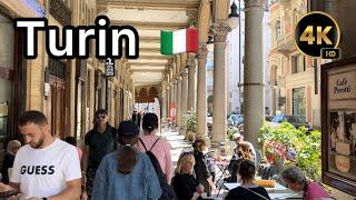 Turin, Italy   Walking Tour June 1, 2024 City Walk 4K HD