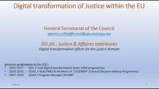 Digital Transformation in the EU Justice Cluster