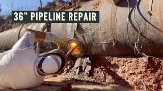 Welding Repair On 36" Water Pipeline