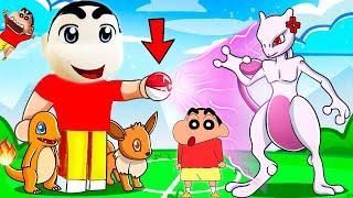 ROBLOX SHINCHAN Caught MOST POWERFUL POKEMON but in BATTLEMON CHOP