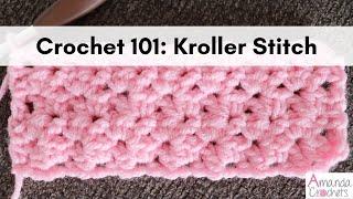 Kroller Stitch (Crochet 101 Series) | Easy Crochet Beginner Tutorial | One Row Repeat