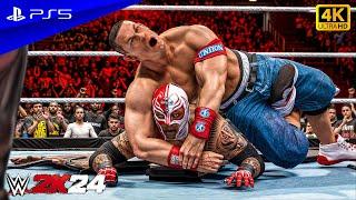 WWE 2K24 - John Cena vs. Rey Mysterio | WWE Championship Match | PS5™ [4K60]