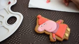 Рисую пряник пеппа (gingerbread peppa pig)