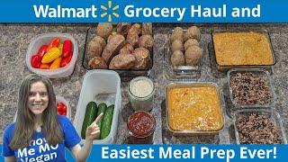 Walmart Grocery Haul and EASIEST Meal Prep Ever! Whole Food Plant-Based