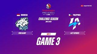 EVOS Glory vs Lazy Esports GAME 3 Snapdragon Pro Series Season 6 | LAZY vs EVOS ESPORTSTV