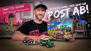 Es fährt KURVEN!  Lego City 60288 Rennbuggy-Transporter