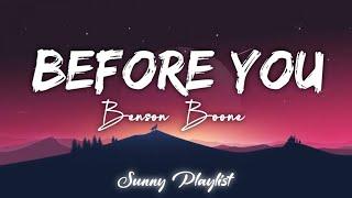 Benson Boone - Before You | Wedding Song (Lyric Video)