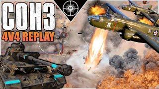 When Arty Fails, BOMBERS LEVEL THE ARMY | 4v4 Alam el Halfa | Company of Heroes 3 Replays #36