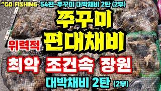 #고피싱  54편-쭈꾸미 대박채비 씨리즈 2편(2부) 최악의 일기속에 확실한조과를만든 쌍편대채비와 이날 장원한 #야광눈애기 채비를 공개합니다